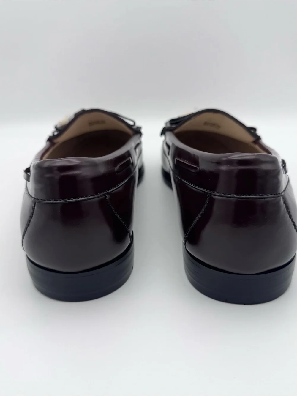 Cole Haan Pinch Tassel Loafers Burgundy Leather Men 9.5 D Dress Shoes NWOB